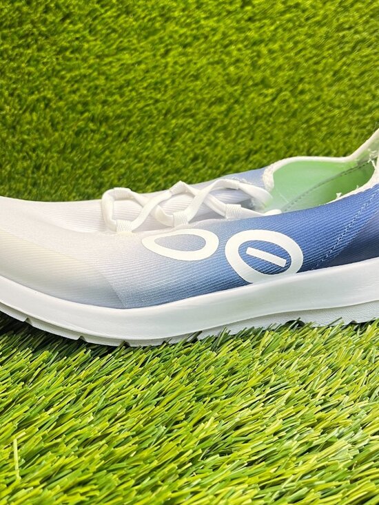 OOFOS OOmg Low Mens Size 10.5 White Blue Athletic Walking Slip-On Shoes Sneakers main image 8